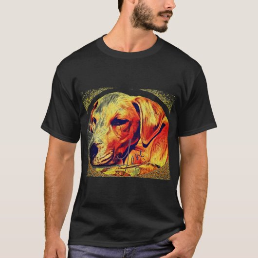 私の黄色いラブラドール犬を愛する Tシャツ (正面)