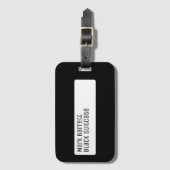 私の黒いスーツケース ラゲッジタグ (正面縦)