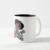 私の黒い仕事に気を付けるだけだ ツートーンマグカップ (正面右)