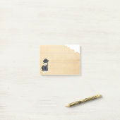 私の黒い実験室は私の宿題を食べました ポストイット (デスク上)