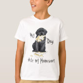 私の黒い実験室は私の宿題を食べました Tシャツ (正面)