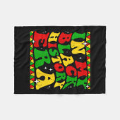 私の黒い歴史の時代に男性の女性の黒い歴史モ フリースブランケット (正面(横))