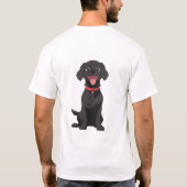 私の黒い研究室は私の友最高の達だ Tシャツ (裏面)