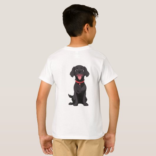 私の黒い研究室は私の友最高の達だ Tシャツ (裏面フル)