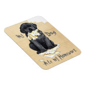 私の黒い研食べ究室宿題 マグネット (右側)