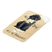 私の黒い研食べ究室宿題 マグネット (左側)