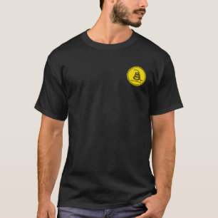 私の黒く及び黄色のシールのワイシャツで踏まないで下さい Tシャツ