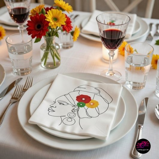 私の黒は美しい スタンダードカクテルナプキン