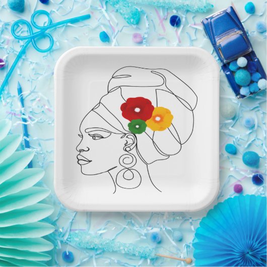 私の黒は美しい ペーパープレート (パーティー)