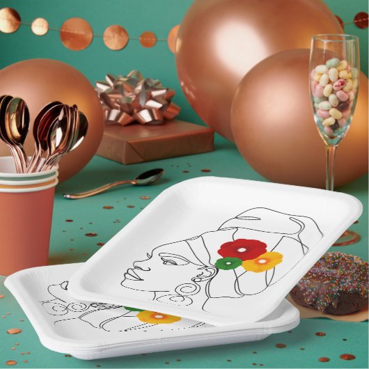 私の黒は美しい ペーパープレート (複数)