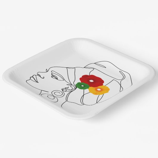 私の黒は美しい ペーパープレート (傾斜あり)