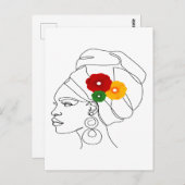 私の黒は美しい ポストカード (正面/裏面)