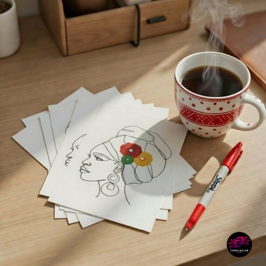 私の黒は美しい ポストカード