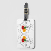 私の黒は美しい ラゲッジタグ (正面縦)