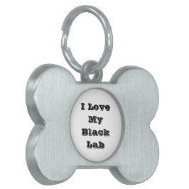 私の黒ラブが大好きだ ペットネームタグ