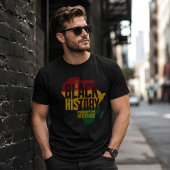 私の黒人の歴史 アフリカの伝統 黒人としての誇り Tシャツ