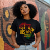 私の黒人の歴史 アフリカの伝統 黒人としての誇り Tシャツ