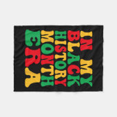 私の黒人歴史時代の黒人歴史月間アフリカ フリースブランケット (正面(横))