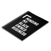 私の黒人経営ビジネスシャツ 起業家 ノートブック (左側)