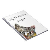 私の黙想ジャーナル-猫のデザインのノート ノートブック (右側)