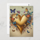 「私の鼓動、私の全てのこと – 私の永遠の彼女 ポストカード (正面/裏面)