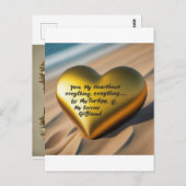 私の鼓動、私の全て – 私の永遠のガールフレンド ポストカード (正面/裏面)