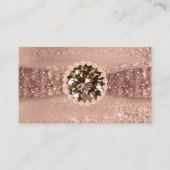 私の鼻の化粧のジュエリーのファッションのばら色の金ゴールドを粉にして下さい 名刺 (正面)