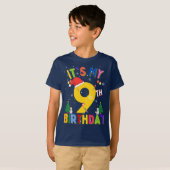 私の９歳の誕生日クリスマス９歳の誕生日Xmas古い Tシャツ (正面フル)