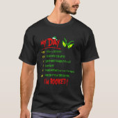 私の1日は予定がいっぱい Tシャツ (正面)