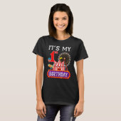 私の1歳の誕生日リングマスターサーカステーマカーニ Tシャツ (正面フル)