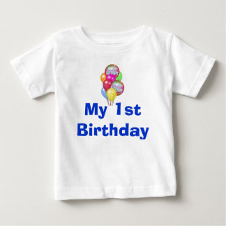 私の1歳の誕生日 ベビーTシャツ
