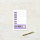 私の1週間の頻度 ポストイット (デスク上)