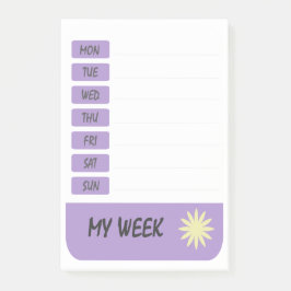 私の1週間の頻度 ポストイット