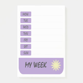 私の1週間の頻度 ポストイット