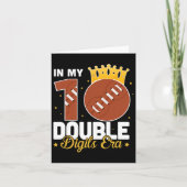 私の10歳ダブルディジット時代のサッカープレゼント 10歳誕生日 カード (正面)