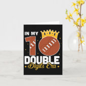 私の10歳ダブルデジット時代のサッカープレゼント 10歳誕生日 カード (黄色い花)