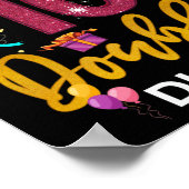 私の10誕生日この女の子は今10歳だ ポスター (角)