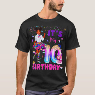 私の10誕生日アフリカ系アメリカ人ブラックガール1 Tシャツ