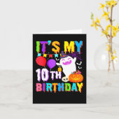 私の10誕生日ギフト幽霊カボチャ・ハロウィー カード (黄色い花)