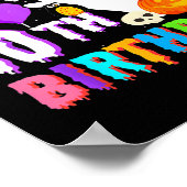 私の10誕生日ギフト幽霊カボチャ・ハロウィー ポスター (角)