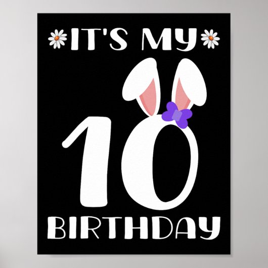 私の10誕生日ハッピーイースターの日10歳 ポスター (正面)