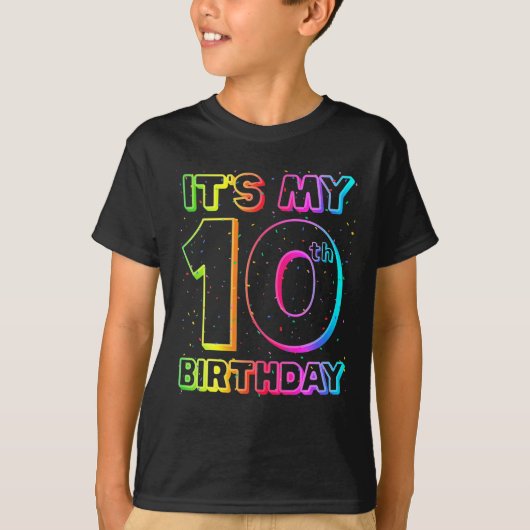 私の10誕生日10周年だ Tシャツ (正面)