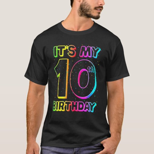 私の10誕生日10周年10年 Tシャツ (正面)