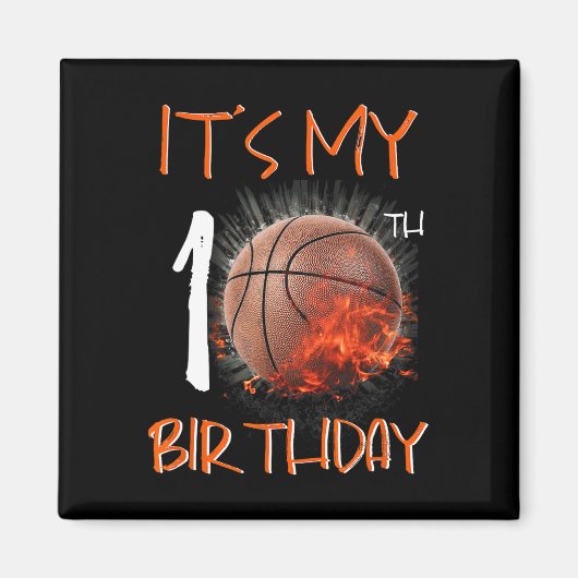 私の10誕生日Bysketbyll マグネット (正面)