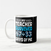 私の100日間を生き抜いた先生 100th Day Of School コーヒーマグカップ (左)
