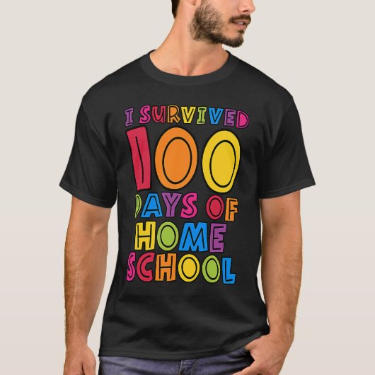私の100生き延び日の家庭の学校の先生子供S Tシャツ (正面)