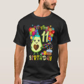 私の11誕生日アボカド誕生日パーティーかわいいA Tシャツ (正面)