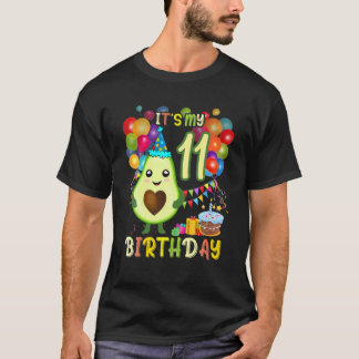 私の11誕生日アボカド誕生日パーティーかわいいA Tシャツ