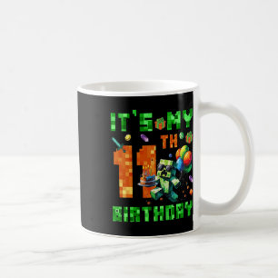 私の11誕生日ピクセル番号ビデオゲーム コーヒーマグカップ