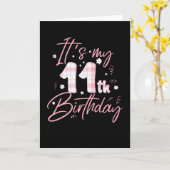 私の11誕生日 | 11年前の贈り物 カード (黄色い花)